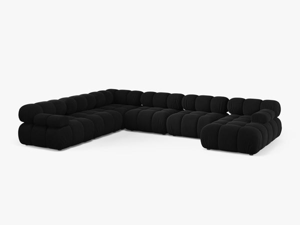 Panoramic Modular Sofa with Rounded Design & Spacious Seating W282