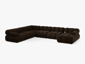 Panoramic Modular Sofa with Rounded Design & Spacious Seating W282