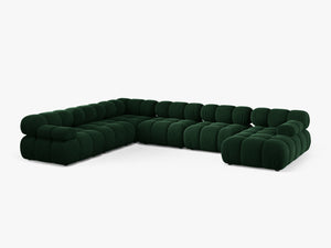 Panoramic Modular Sofa with Rounded Design & Spacious Seating W282