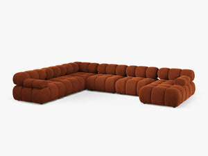 Panoramic Modular Sofa with Rounded Design & Spacious Seating W282