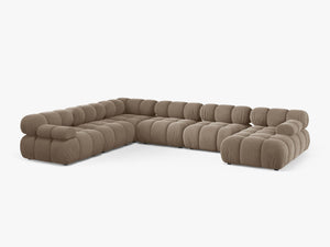 Panoramic Modular Sofa with Rounded Design & Spacious Seating W282