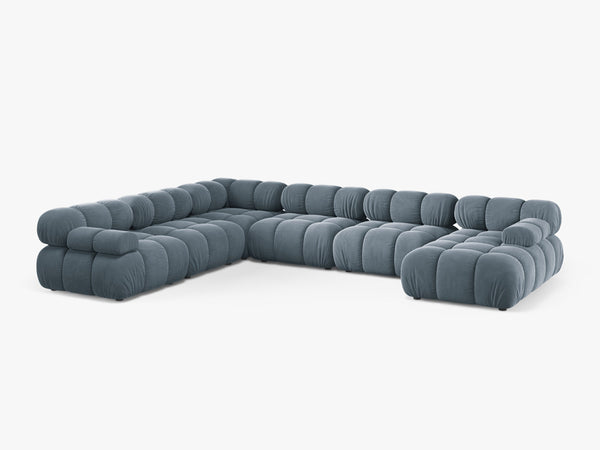 Panoramic Modular Sofa with Rounded Design & Spacious Seating W282