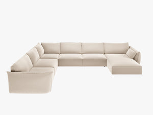 Panoramic Corner Sofa with Deep Seating & Modern Comfort W384