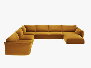 Panoramic Corner Sofa with Deep Seating & Modern Comfort W384