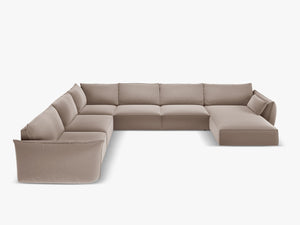 Panoramic Corner Sofa with Deep Seating & Modern Comfort W384
