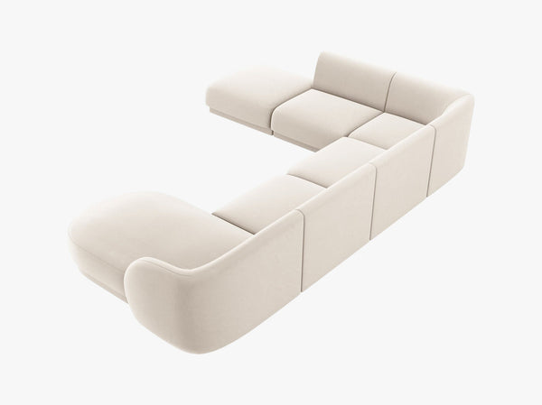 U-Shaped Modular Panoramic Sofa – Spacious Seating with Medium-Firm Support W330