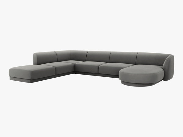 U-Shaped Modular Panoramic Sofa – Spacious Seating with Medium-Firm Support W330