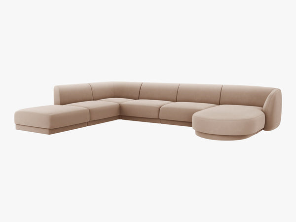 U-Shaped Modular Panoramic Sofa – Spacious Seating with Medium-Firm Support W330