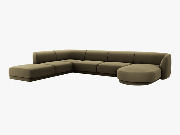 U-Shaped Modular Panoramic Sofa – Spacious Seating with Medium-Firm Support W330