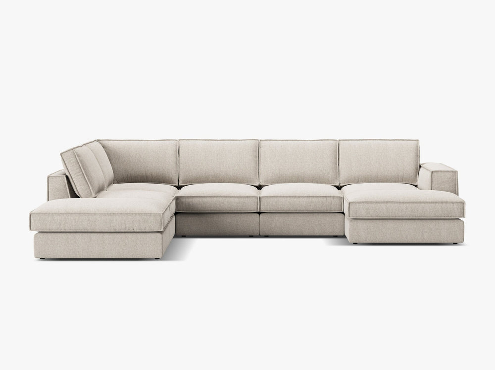 Large Panoramic Corner Sofa – Modern Deep Seating Lounge Couch W362