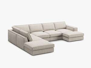 Large Panoramic Corner Sofa – Modern Deep Seating Lounge Couch W362
