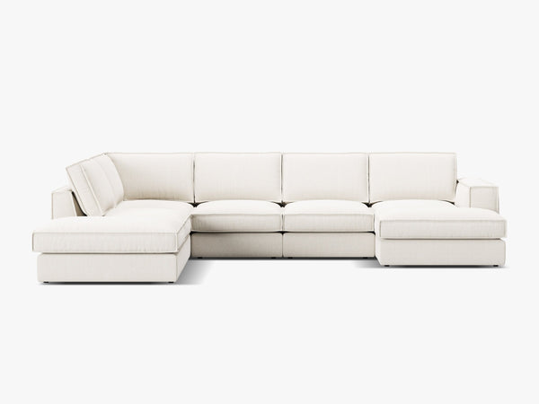 Large Panoramic Corner Sofa – Modern Deep Seating Lounge Couch W362