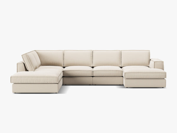 Large Panoramic Corner Sofa – Modern Deep Seating Lounge Couch W362