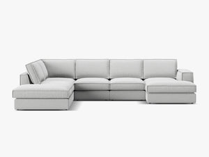 Large Panoramic Corner Sofa – Modern Deep Seating Lounge Couch W362