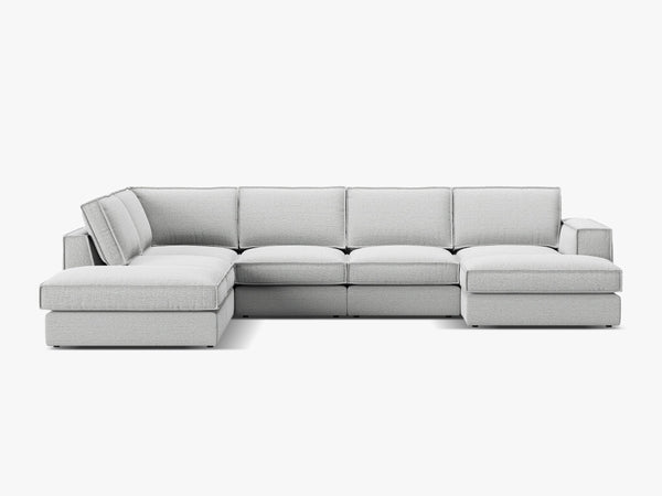 Large Panoramic Corner Sofa – Modern Deep Seating Lounge Couch W362