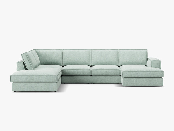 Large Panoramic Corner Sofa – Modern Deep Seating Lounge Couch W362