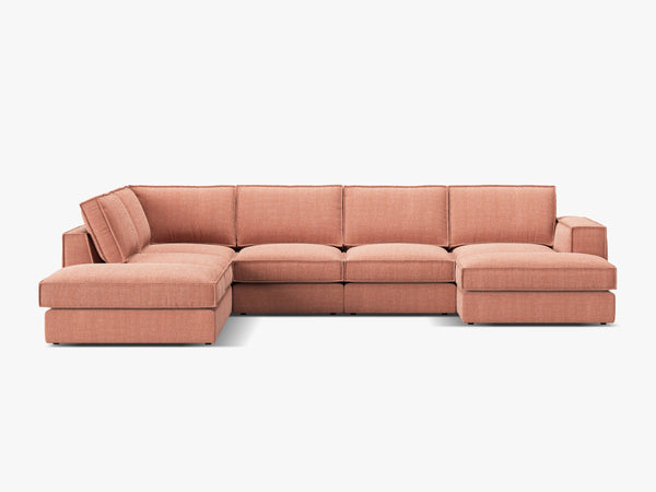 Large Panoramic Corner Sofa – Modern Deep Seating Lounge Couch W362
