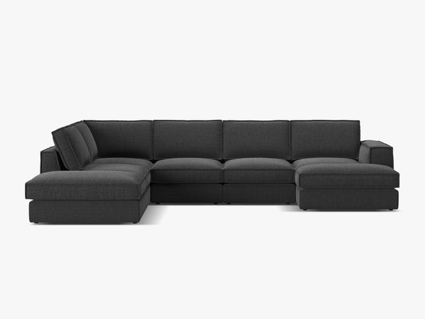 Large Panoramic Corner Sofa – Modern Deep Seating Lounge Couch W362