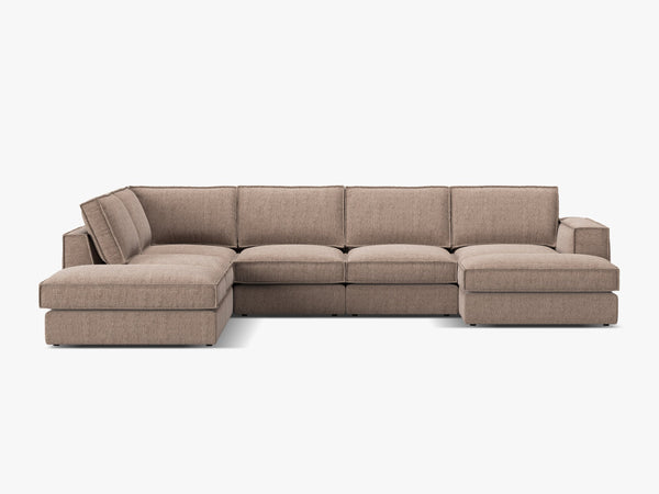 Large Panoramic Corner Sofa – Modern Deep Seating Lounge Couch W362