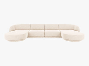 U-Shaped Panoramic Modular Sofa – Spacious Design with Medium-Firm Comfort W330