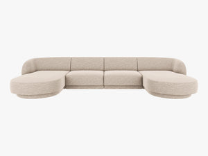 U-Shaped Panoramic Modular Sofa – Spacious Design with Medium-Firm Comfort W330