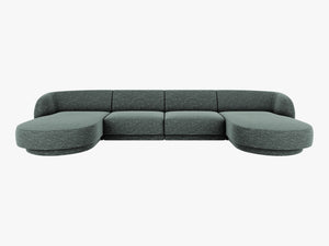 U-Shaped Panoramic Modular Sofa – Spacious Design with Medium-Firm Comfort W330