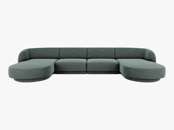 U-Shaped Panoramic Modular Sofa – Spacious Design with Medium-Firm Comfort W330