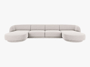 U-Shaped Panoramic Modular Sofa – Spacious Design with Medium-Firm Comfort W330