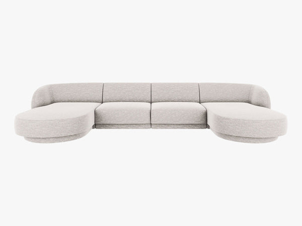 U-Shaped Panoramic Modular Sofa – Spacious Design with Medium-Firm Comfort W330