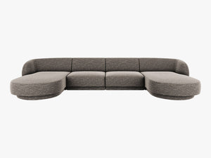 U-Shaped Panoramic Modular Sofa – Spacious Design with Medium-Firm Comfort W330