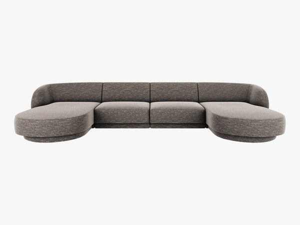 U-Shaped Panoramic Modular Sofa – Spacious Design with Medium-Firm Comfort W330