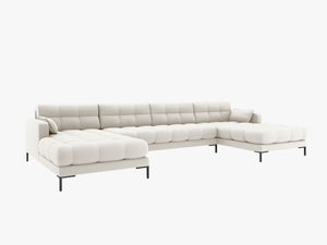 Panoramic Sofa with Quilted Design & Spacious Seating W383