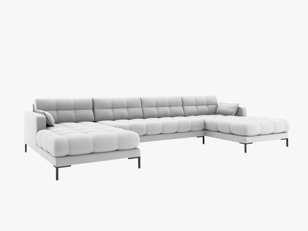 Panoramic Sofa with Quilted Design & Spacious Seating W383