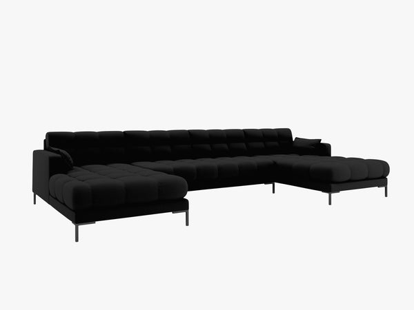 Panoramic Sofa with Quilted Design & Spacious Seating W383