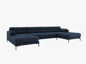Panoramic Sofa with Quilted Design & Spacious Seating W383