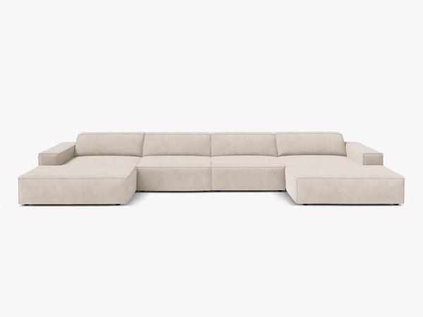 Panoramic Modular Sofa with Spacious Seating & Modern Comfort W364