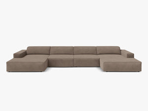Panoramic Modular Sofa with Spacious Seating & Modern Comfort W364