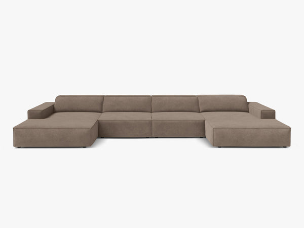 Panoramic Modular Sofa with Spacious Seating & Modern Comfort W364