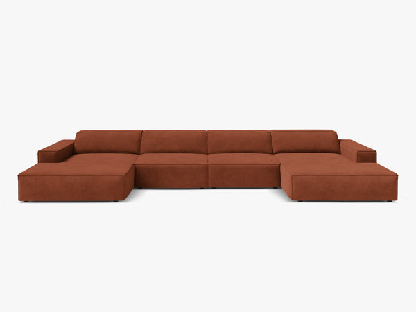 Panoramic Modular Sofa with Spacious Seating & Modern Comfort W364