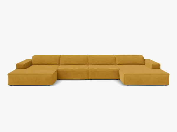 Panoramic Modular Sofa with Spacious Seating & Modern Comfort W364