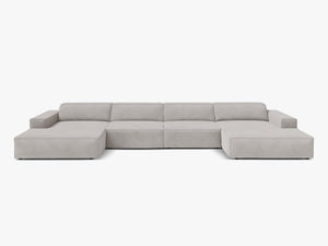 Panoramic Modular Sofa with Spacious Seating & Modern Comfort W364