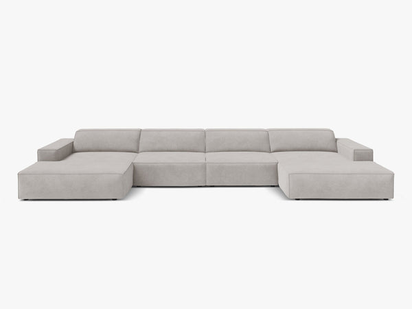 Panoramic Modular Sofa with Spacious Seating & Modern Comfort W364
