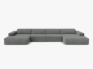 Panoramic Modular Sofa with Spacious Seating & Modern Comfort W364