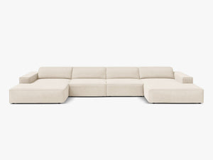Panoramic Modular Sofa with Spacious Seating & Modern Comfort W364