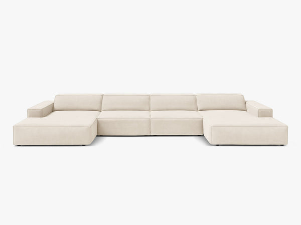 Panoramic Modular Sofa with Spacious Seating & Modern Comfort W364