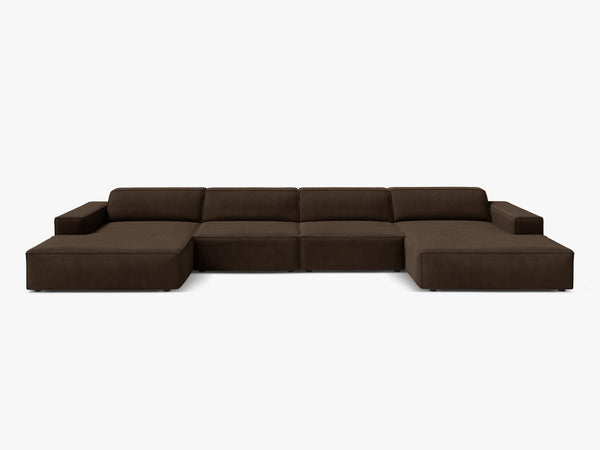 Panoramic Modular Sofa with Spacious Seating & Modern Comfort W364