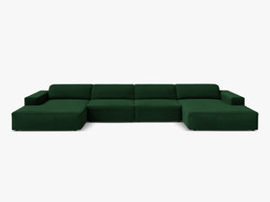 Panoramic Modular Sofa with Spacious Seating & Modern Comfort W364