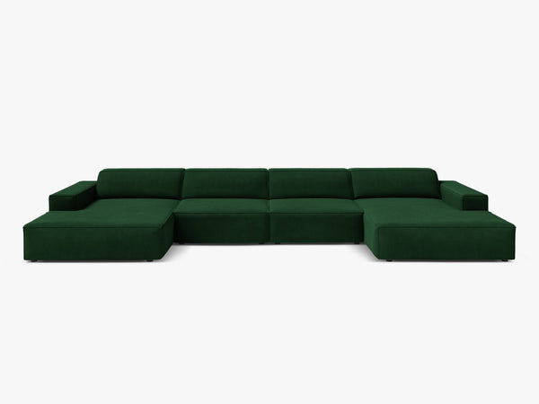 Panoramic Modular Sofa with Spacious Seating & Modern Comfort W364