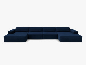 Panoramic Modular Sofa with Spacious Seating & Modern Comfort W364
