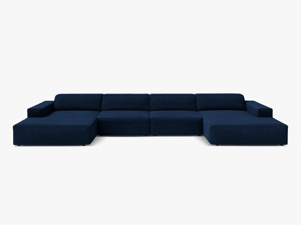 Panoramic Modular Sofa with Spacious Seating & Modern Comfort W364
